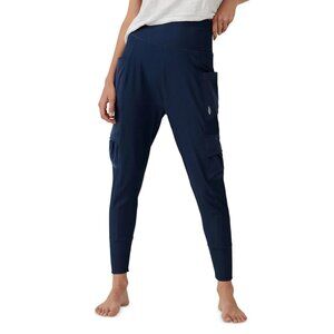 Free People FP Movement Take a Hike Ribbed Harem Pant Black M